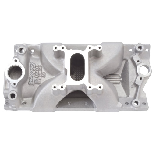 [EDL-2901] Edelbrock 2901: Victor Jr. Sportsman 2V Intake Manifold for Small Block Chevy