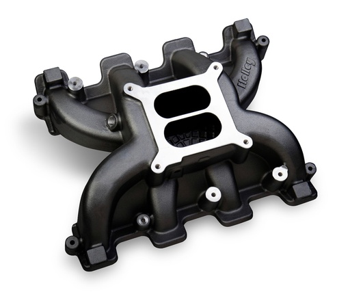 [HLY-300-129BK] Holley 300-129BK: 300-129BK Dual Plane Mid-Rise Intake Manifold GM LS3/L92 Rectangle Port