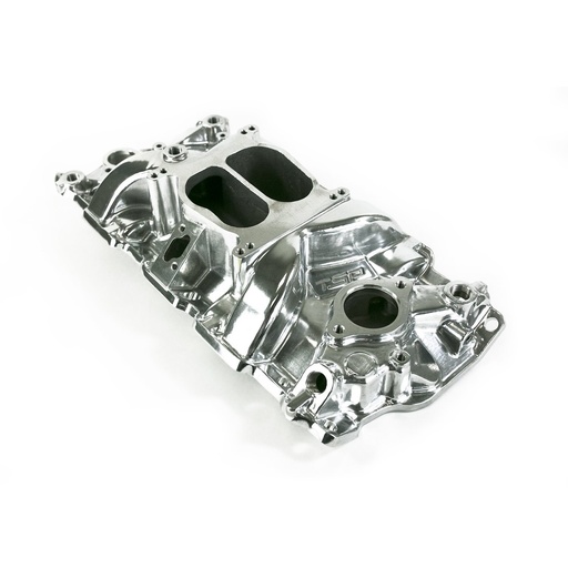 [TSN-82000] Top Street Performance 82000: 82000 Aluminum Dual Plane Intake Manifold for Small Block Chevy [Polished]