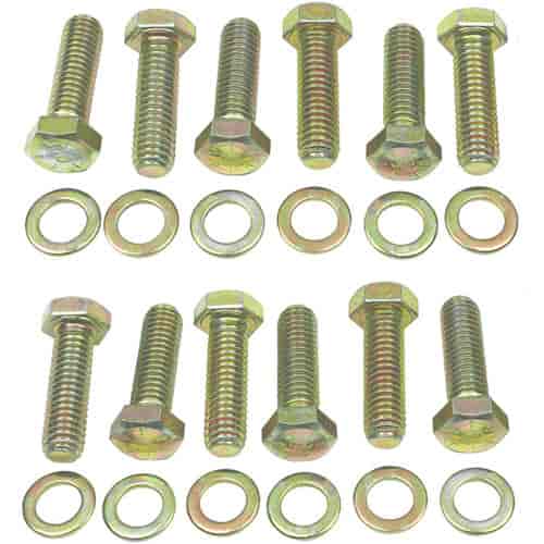 [TRD-4923] Trans Dapt 4923: Intake Manifold Bolt Set Fits Small Block Chevy 283-350 and Chevy 90º V6