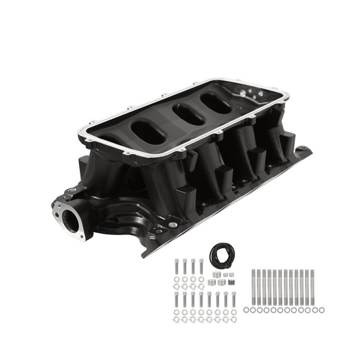 [HLY-300-243BK] Holley 300-243BK: 300-243BK Black 351W Ford Hi-Ram Carbureted Manifold Base