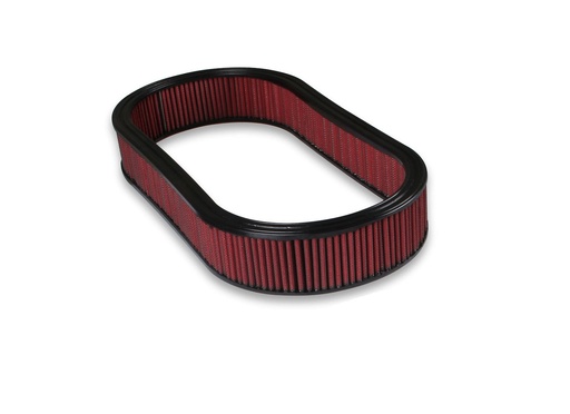 [HLY-120-409] Holley 120-409: 120-409 Oval Red Washable Gauze Filter