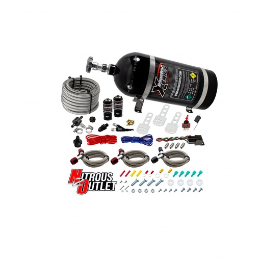 [NXO-22-80001] Nitrous Outlet 22-80001: 22-80001 X-Series Universal EFI Single-Nozzle System, Gas/E85, 5-55psi, 35-200HP