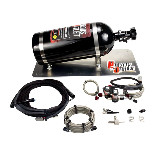[NXO-00-10067-10] Nitrous Outlet 00-10067-10: 00-10067-10 The Quick Fix EFI Single-Nozzle System, Gas/E85, 5-55psi, 35-200HP, 10lb Bottle