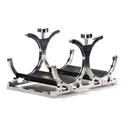 [NXO-00-32016] Nitrous Outlet 00-32016: 00-32016 Dual Billet Heated Verical Mount Bottle Bracket, 10lb/15lb