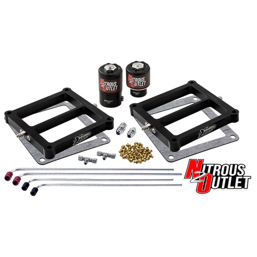 [NXO-00-10073-SF] Nitrous Outlet 00-10073-SF: 00-10073-SF Weekend Warrior 4500 Tunnel Ram Solenoids Forward Conversion, Gas/E85, 5-55 psi, 100-400 HP