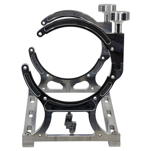 [NXO-00-32011] Nitrous Outlet 00-32011: 00-32011 Single Billet Horizontal Mount Bottle Bracket, 10lb/15lb