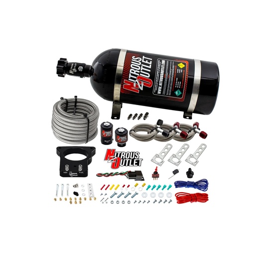 [NXO-00-10102-10] Nitrous Outlet 00-10102-10: 00-10102-10 GM 78 mm LSX Plate System, Gas/E85, 5-55psi, 50-200HP, 10lb Bottle, 1997-2004 Corvette Requires Part # 00-42000