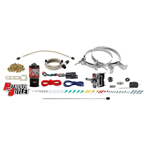 [NXO-50-10101-00] Nitrous Outlet 50-10101-00: 50-10101-00 Powersports Dry Single Discharge Hard-Line System, 1015202530 HP, No Bottle