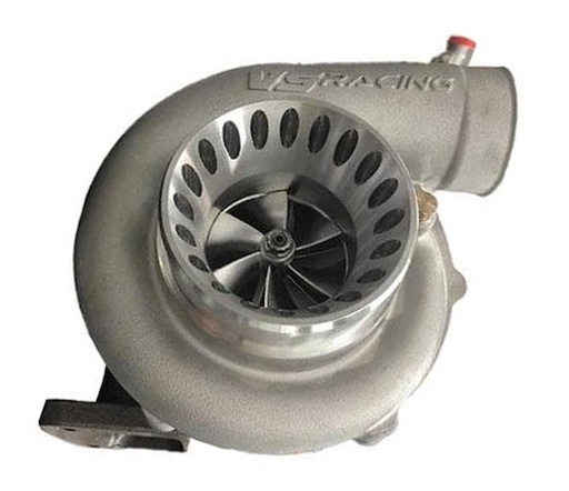 [VSG-VSR6766BLT] VS Racing VSR6766BLT: VSR6766BLT96JB 67/66 Billet T-Series Turbocharger, T4 Inlet Flange, 0.96 A/R Ratio [External Wastegate]
