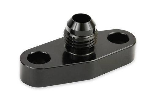 [EAR-GT0003ERL] Earl's GT0003ERL: Turbo Oil Supply Flange Fitting [-6 AN Male Flare, Straight]