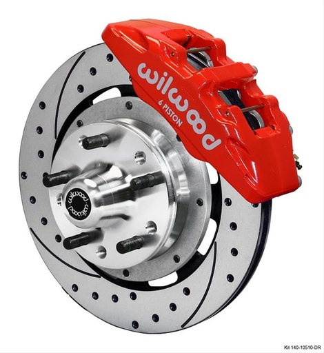 [WIL-140-10510-DR] Wilwood 140-10510-DR: 140-10510-DR DynaPro 6 Big Brake Front Hub Kit 1964-1974 GM Vehicles
