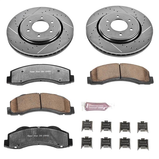 [PWR-K3167-36] Power Stop K3167-36: Z36 Front Brake Pads & Rotor Kit for Truck and Tow