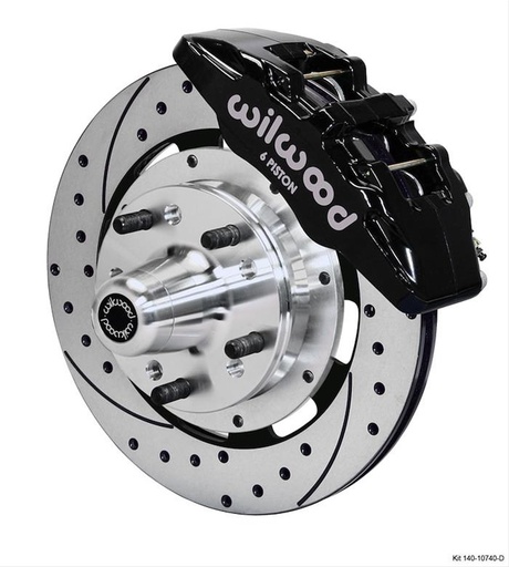 [WIL-140-10740-D] Wilwood 140-10740-D: DynaPro 6 Big Brake Front Hub Kit 1962-1972 Mopar Vehicles