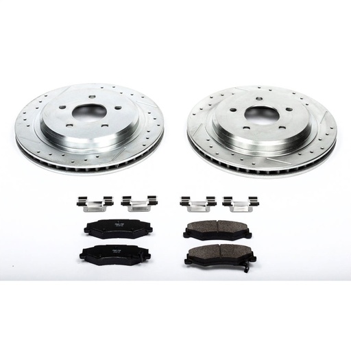 [PWR-K1563] Power Stop K1563: Z23 Rear Brake Pads & Rotor Kit