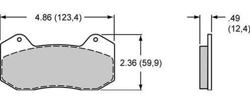 [WIL-150-28-6712K] Wilwood 150-28-6712K: 150-28-6712K Smart Pad BP-28 Brake Pads