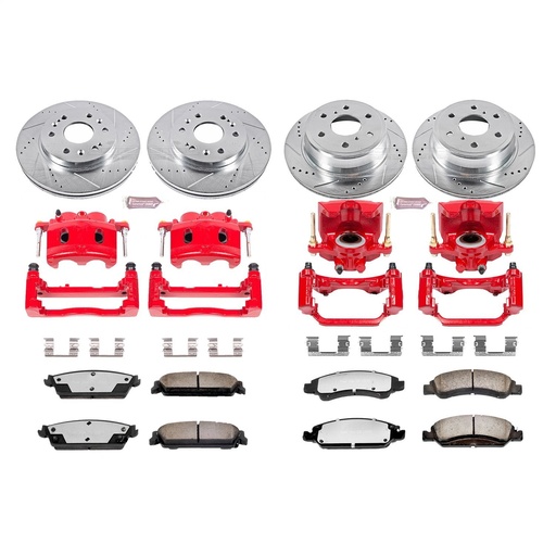 [PWR-KC2070-36] Power Stop KC2070-36: Truck and Tow Z36 Front/Rear Brake Pad, Rotor and Caliper Kit