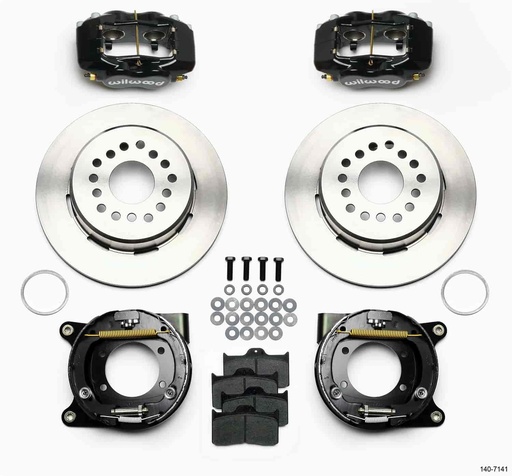 [WIL-140-7141] Wilwood 140-7141: Forged Dynalite Rear Parking Brake Kit Stock C-Clip 12 Bolt