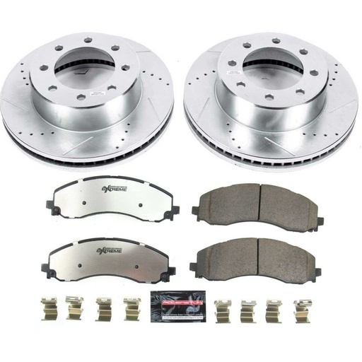 [PWR-K8478-36] Power Stop K8478-36: Z36 Truck and Towing Front Brake Pads & Rotor Kit Fits Select Late Model Ram Truck