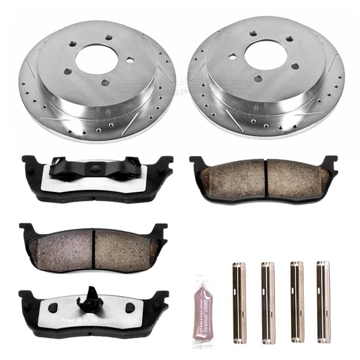 [PWR-K1913-36] Power Stop K1913-36: Z36 Rear Brake Pads & Rotor Kit for Truck and Tow