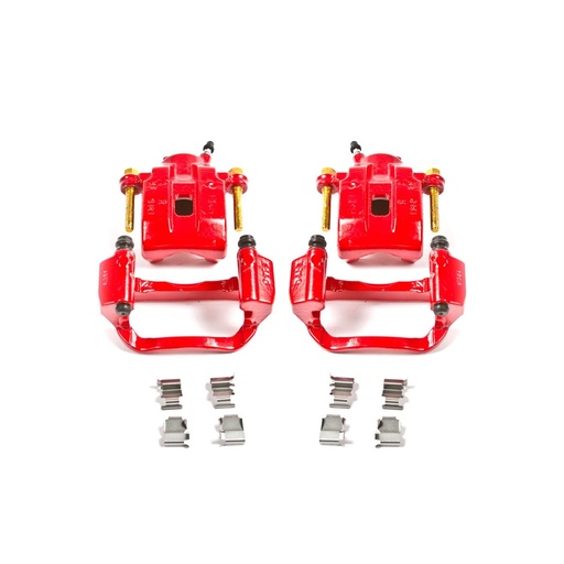 [PWR-S3276] Power Stop S3276: Performance Rear Brake Calipers Powder Coated Red Pair