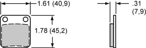 [WIL-150-12270K] Wilwood 150-12270K: Purple Compound Brake Pads Calipers: GP200