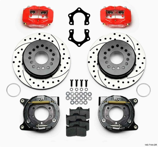 [WIL-140-7144-DR] Wilwood 140-7144-DR: Forged Dynalite Rear Parking Brake Kit 8-3/4" and 9-3/4" Mopar/Dana 60