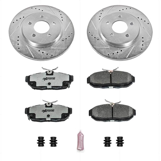 [PWR-K4749-26] Power Stop K4749-26: Z26 Brake Pads & Rotor Kit for Street