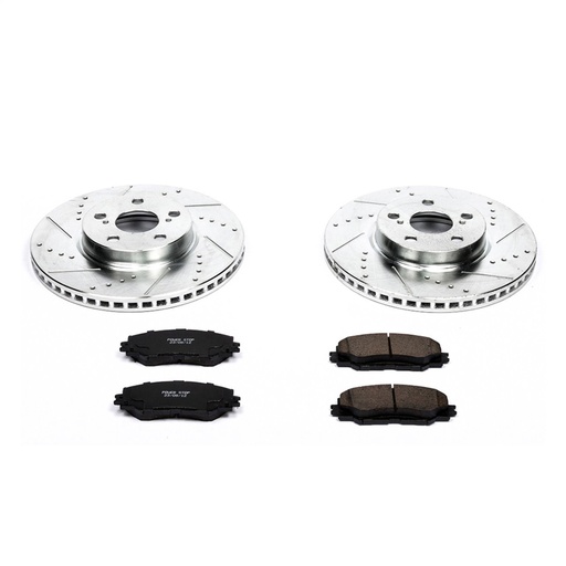 [PWR-K4669] Power Stop K4669: Z23 Evolution Brake Kit for Toyota Corolla, Pontiac, Scion