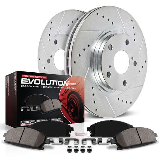 [PWR-K6376] Power Stop K6376: Z23 Rear Brake Pads & Rotor Kit