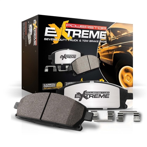 [PWR-Z36-2490] Power Stop Z36-2490: Z36-2490 Front Z36 Truck & SUV Carbon-Fiber Ceramic Brake Pads w/Hardware Kit