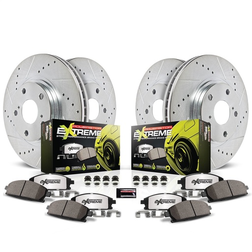[PWR-K1535-26] Power Stop K1535-26: Z26 Brake Pads & Rotor Kit for Street