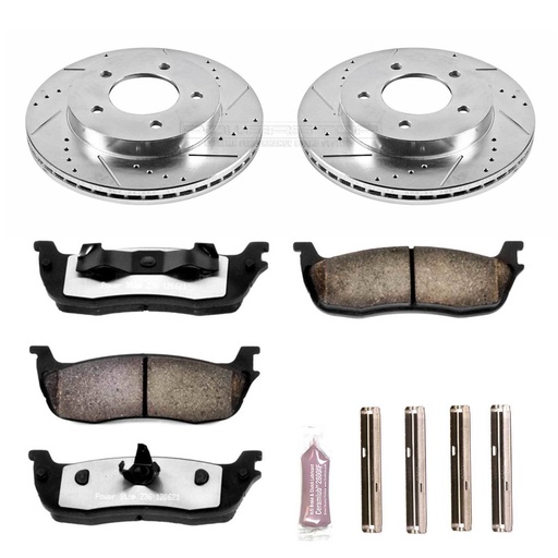 [PWR-K1866-36] Power Stop K1866-36: Z36 Front Brake Pads & Rotor Kit for Truck and Tow