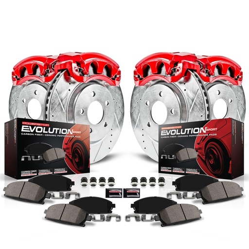 [PWR-KC1305D] Power Stop KC1305D: KC1305D Z23 Evolution Sport Front and Rear Brake Upgrade Kit, 1994-1998 Ford Mustang Cobra