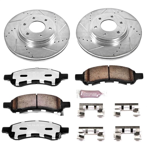 [PWR-K1453-36] Power Stop K1453-36: Z36 Front Brake Pads & Rotor Kit for Truck and Tow