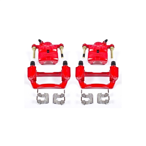[PWR-S3424] Power Stop S3424: Performance Rear Brake Calipers Powder Coated Red Pair