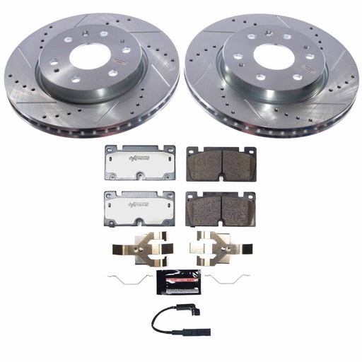 [PWR-K9200-36] Power Stop K9200-36: K9200-36 Z36 Truck & SUV Carbon-Fiber Ceramic Brake Pad & Drilled & Slotted Rotor Kit