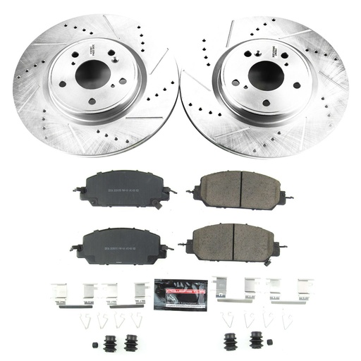 [PWR-K7872] Power Stop K7872: Z23 Evolution Sport Front Brake Pads & Rotor Kit Fits Late Model Honda CR-V