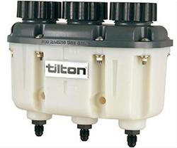[TIL-72-577] Tilton 72-577: Three Chamber Plastic Reservoir -4AN Fittings