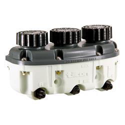[TIL-72-578] Tilton 72-578: Low-Profile Three Chamber Plastic Reservoir -4AN Fittings