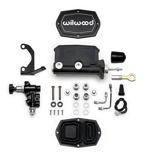 [WIL-261-15544-BK] Wilwood 261-15544-BK: 261-15544-BK Aluminum Tandem Compact Master Cylinder Kits for 1964-1972 MUSTANG
