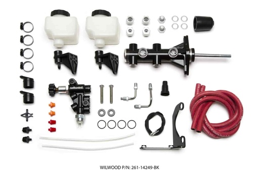 [WIL-261-14249-BK] Wilwood 261-14249-BK: Compact Remote Tandem Master Cylinder Kit