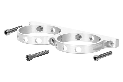 [WIL-250-16327] Wilwood 250-16327: Dual Mount Reservoir Bracket for Billet Brake/Clutch Reservoirs w/2.45 in. Nominal Diameter [Polished Finish]