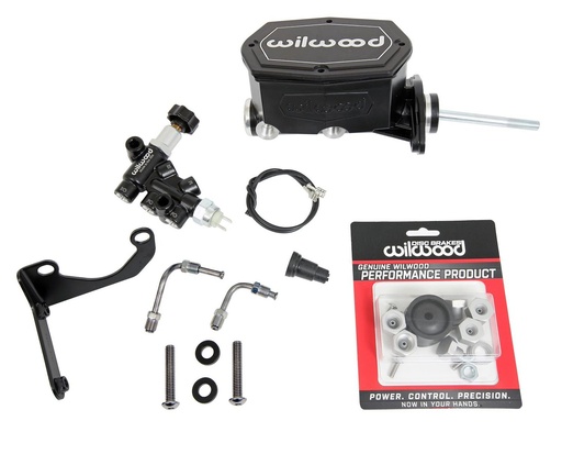 [WIL-261-15660-BK] Wilwood 261-15660-BK: 261-15660-BK Aluminum Tandem Compact Master Cylinder Kit