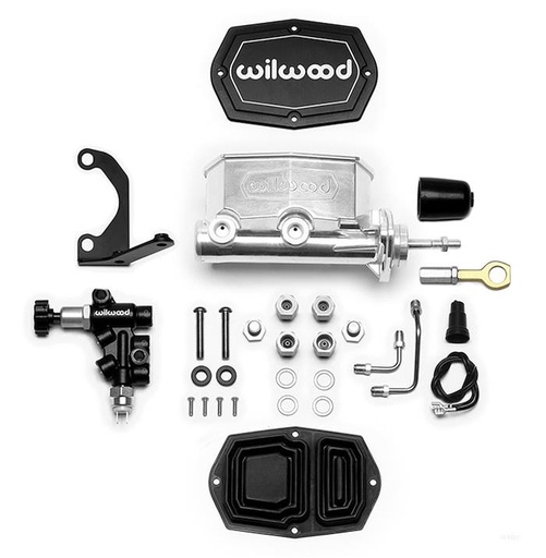 [WIL-261-15544-P] Wilwood 261-15544-P: 261-15544-P Aluminum Tandem Compact Master Cylinder Kits for 1964-1972 MUSTANG