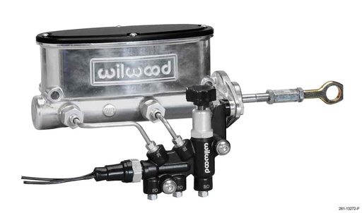 [WIL-261-13272-P] Wilwood 261-13272-P: Aluminum Tandem Master Cylinder Kit, Early Mustang, 7/8 in. Bore, Ball Burnished (Polished) Finish