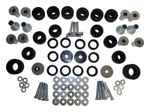 [CWA-5462446MK] Crown Automotive 5462446MK: 5462446MK Body Mount Master Kit for 1979-1983 Jeep CJ5, 1979-1986 CJ7, 1981-1986 CJ8 w/Factory Steel Body