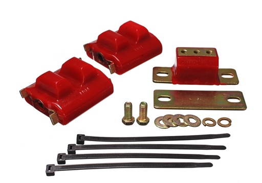 [ENS-3-1130R] Energy Suspension 3-1130R: Motor & Transmission Mount Kit 1973-86 GM C & K Series Pickup & SUV, GM G-Body & F-Body