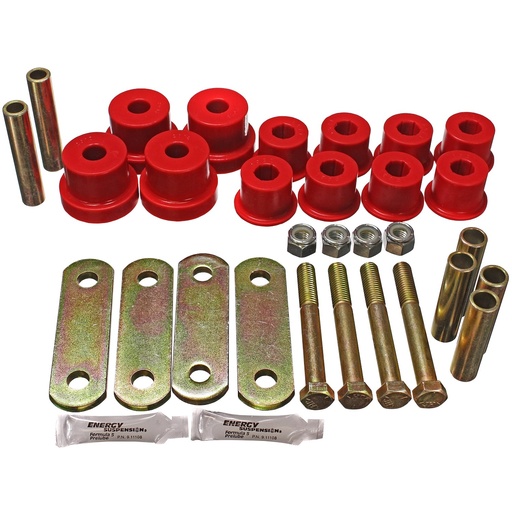 [ENS-3-2134R] Energy Suspension 3-2134R: Heavy Duty Shackle Set 1967-81 Chevy Camaro