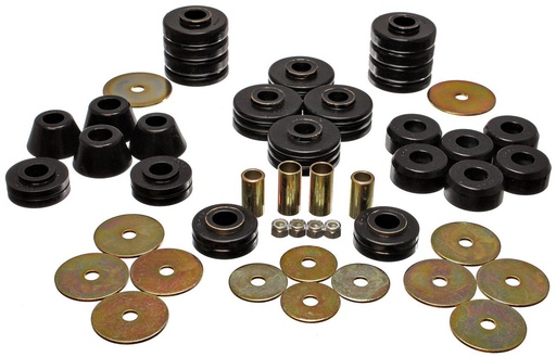 [ENS-3-4105G] Energy Suspension 3-4105G: Body Mount Bushing Set 1973-1977 Chevy K5 Blazer & GMC Jimmy